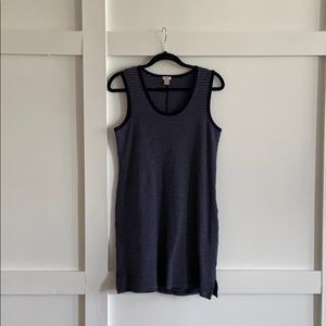 J.Crew | Sleeveless Short Dress | blue, white | XS